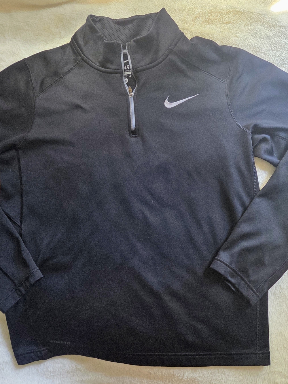 Nike Women’s Black Dri-FIT Quarter-Zip Pullover Jacket